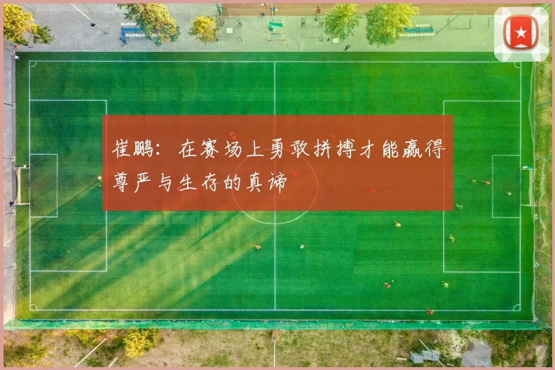 崔鹏：在赛场上勇敢拼搏才能赢得尊严与生存的真谛